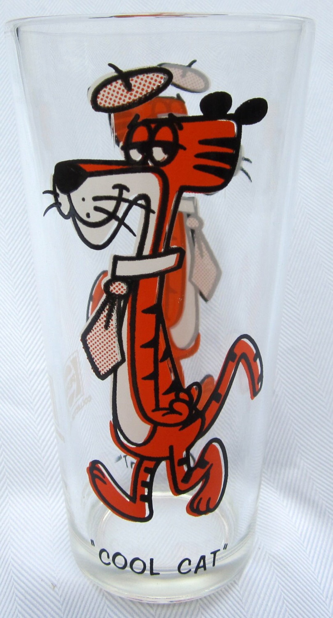 激レア　昭和レトロ　ビンテージ　PEPSI　自販機　アクリルパネル　巾約82cm Vintage Glass COOL CAT 1973 Pepsi WB Warner Brothers Looney Tunes