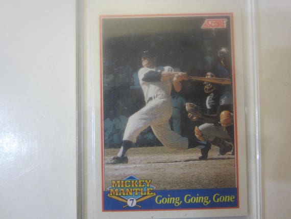 Mickey Mantle Baseball 1991 Score Promo Insert Hall Fame HOF #4 No. 4574 NY  Yankees Rare Find Unique Xmas Gift Yanks - Etsy Norway