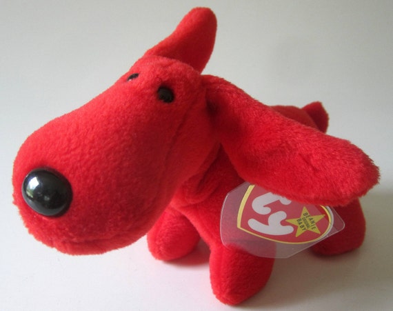 Rover 1998 Beanie Buddy 1st Gen Stuffed Animal Red Dog New! See My Store