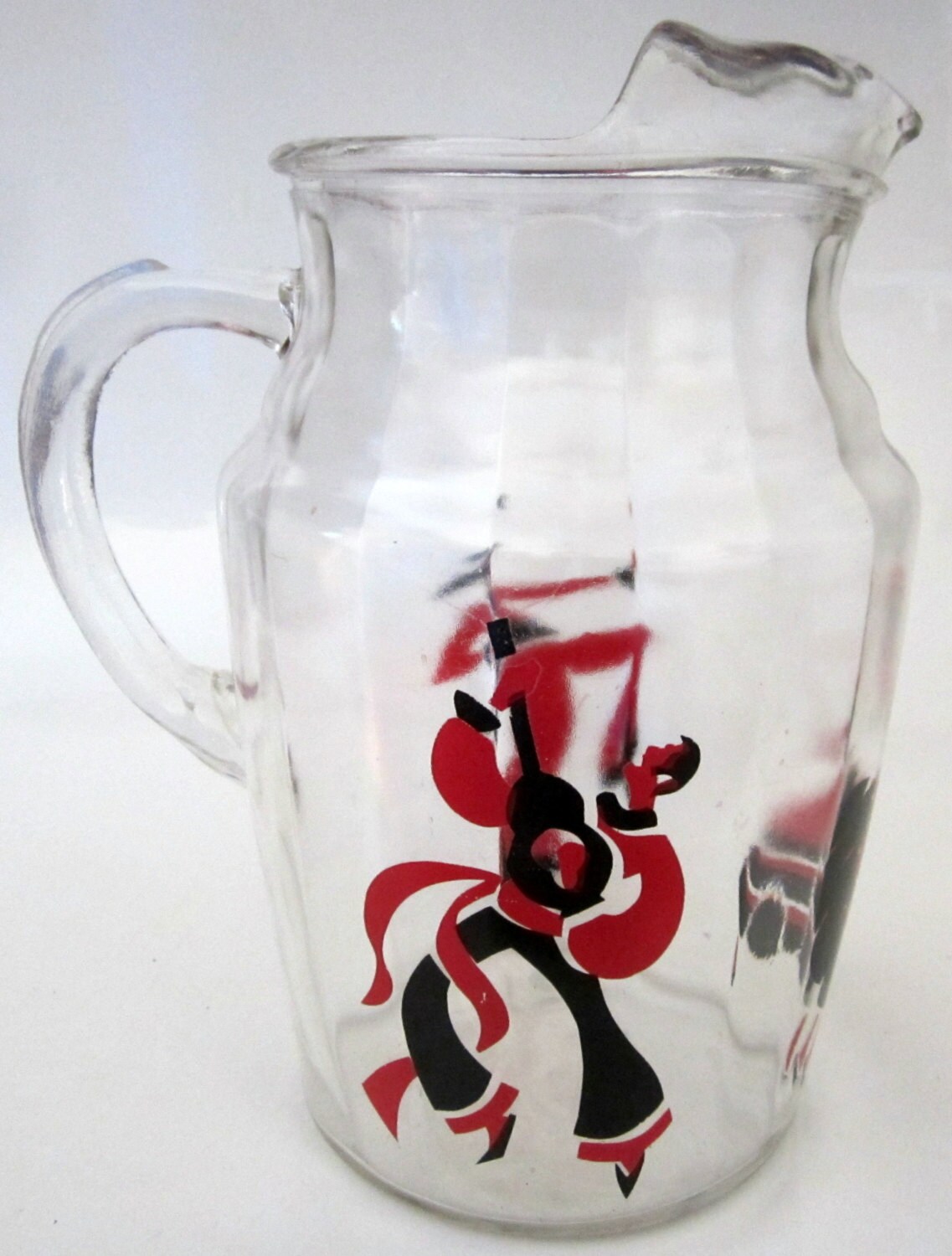Pitcher In Spanish Drink & Barware Pitchers & Drinking Sets Vintage Glass Pitcher Spanish ...