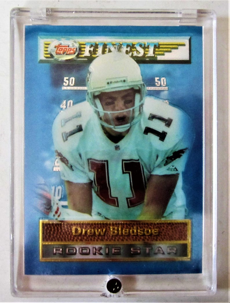 New England Patriots Pats Drew Bledsoe Rookie RC Football Card Etsy