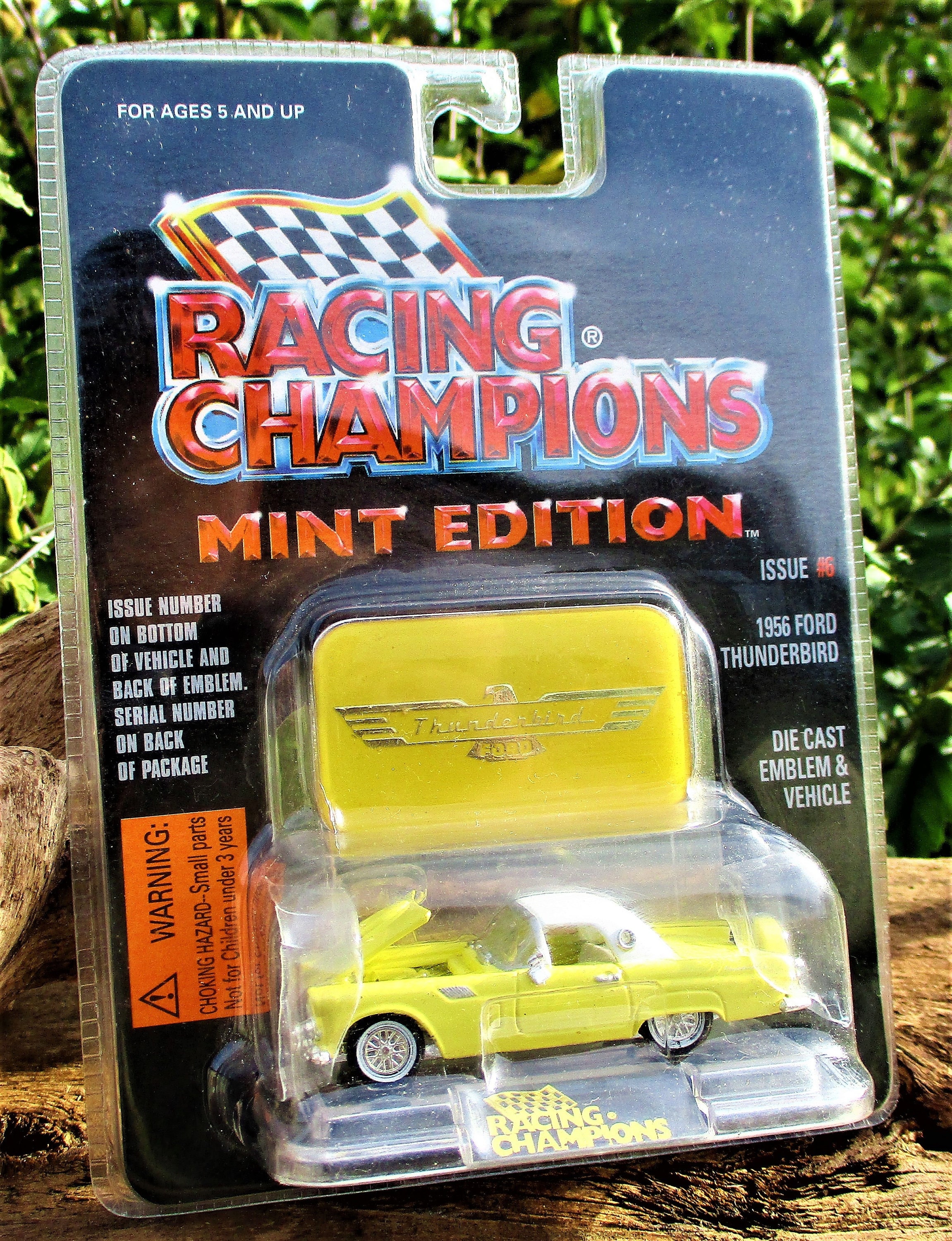Mint Edition 1956 Ford T-bird Nascar Yellow Die-cast Car Toy