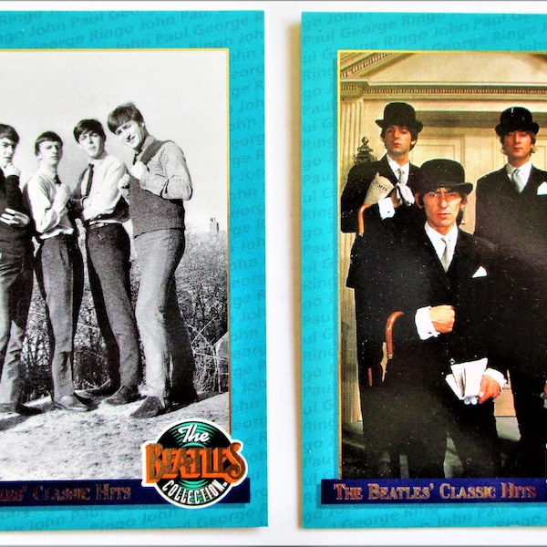 Beatles John Lennon 1993 USA Classic Hits Complete Chase Card Set of 8 Rare Original Factory River Group  Bonus Free Shipping