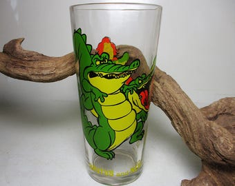 Glass Tumbler Brutus Nero Mug 1977 The Rescuers Bianca Cartoon Movie Character Orphan Walt Disney Heavy Vintage Collectible Perfect Gift USA