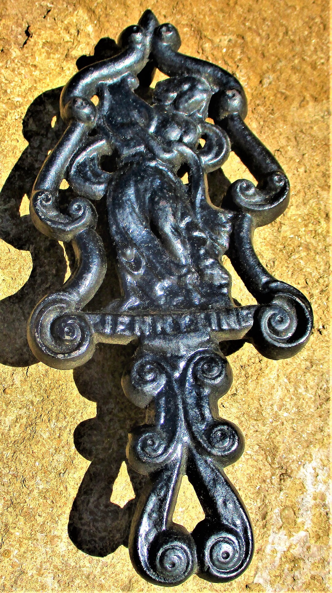 Jenny Lind Cast Iron Stove Trivet Beautiful Lady Harp Sad Flat Etsy