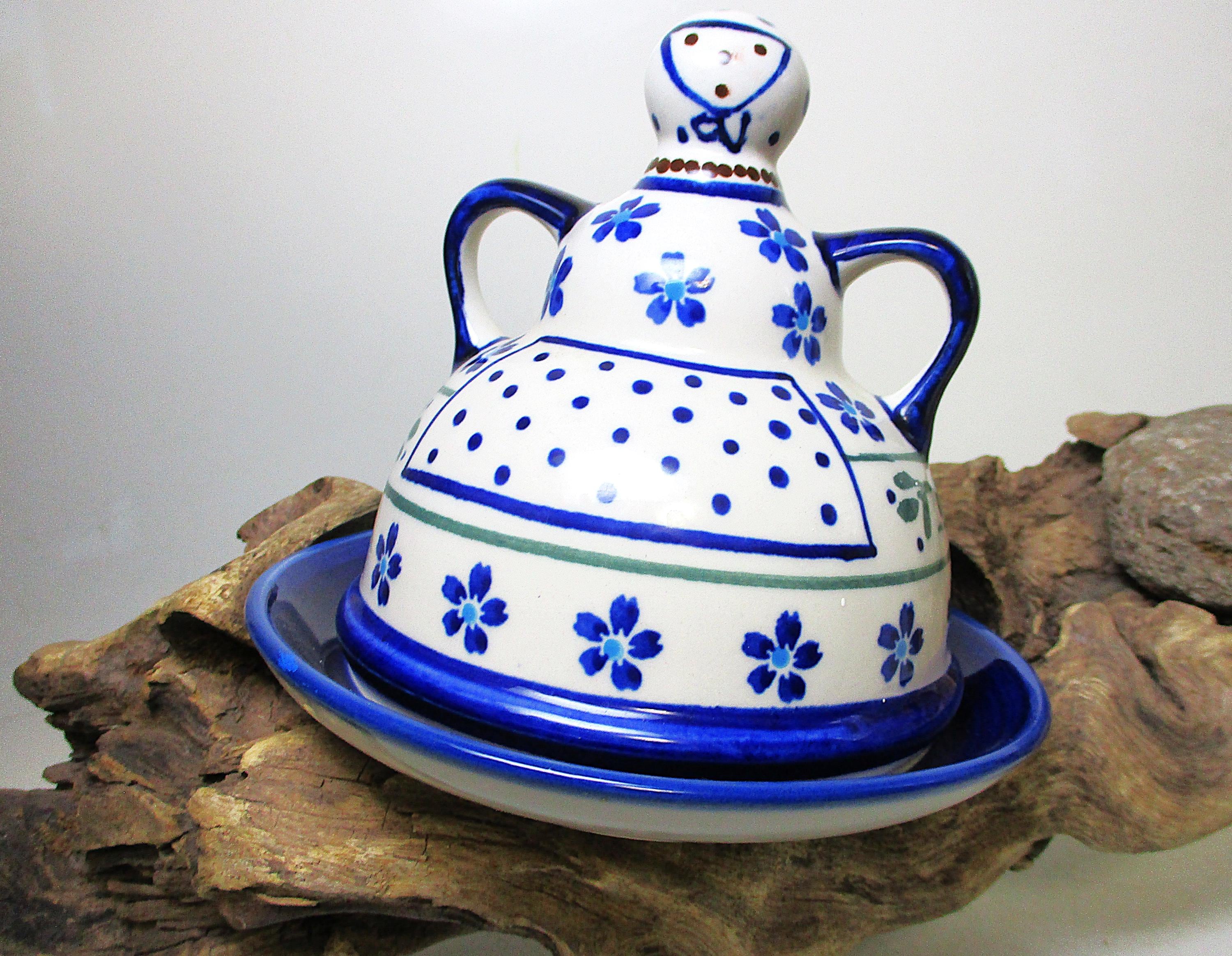 Vintage Polish Pottery Cheese Lady - Etsy