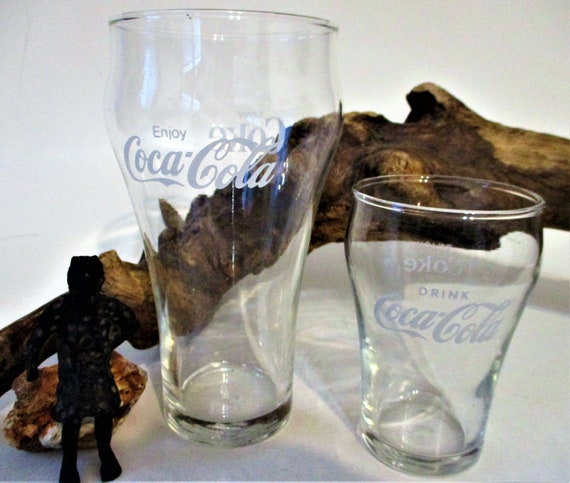 Set of 2 Vintage Coca Cola Glass Cups