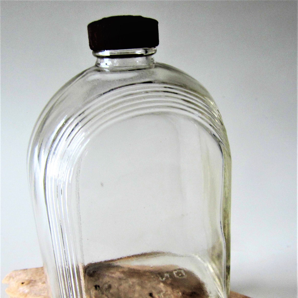 Deco Style Glass Beverage Bottle Jug Pint Decanter Antique - Etsy
