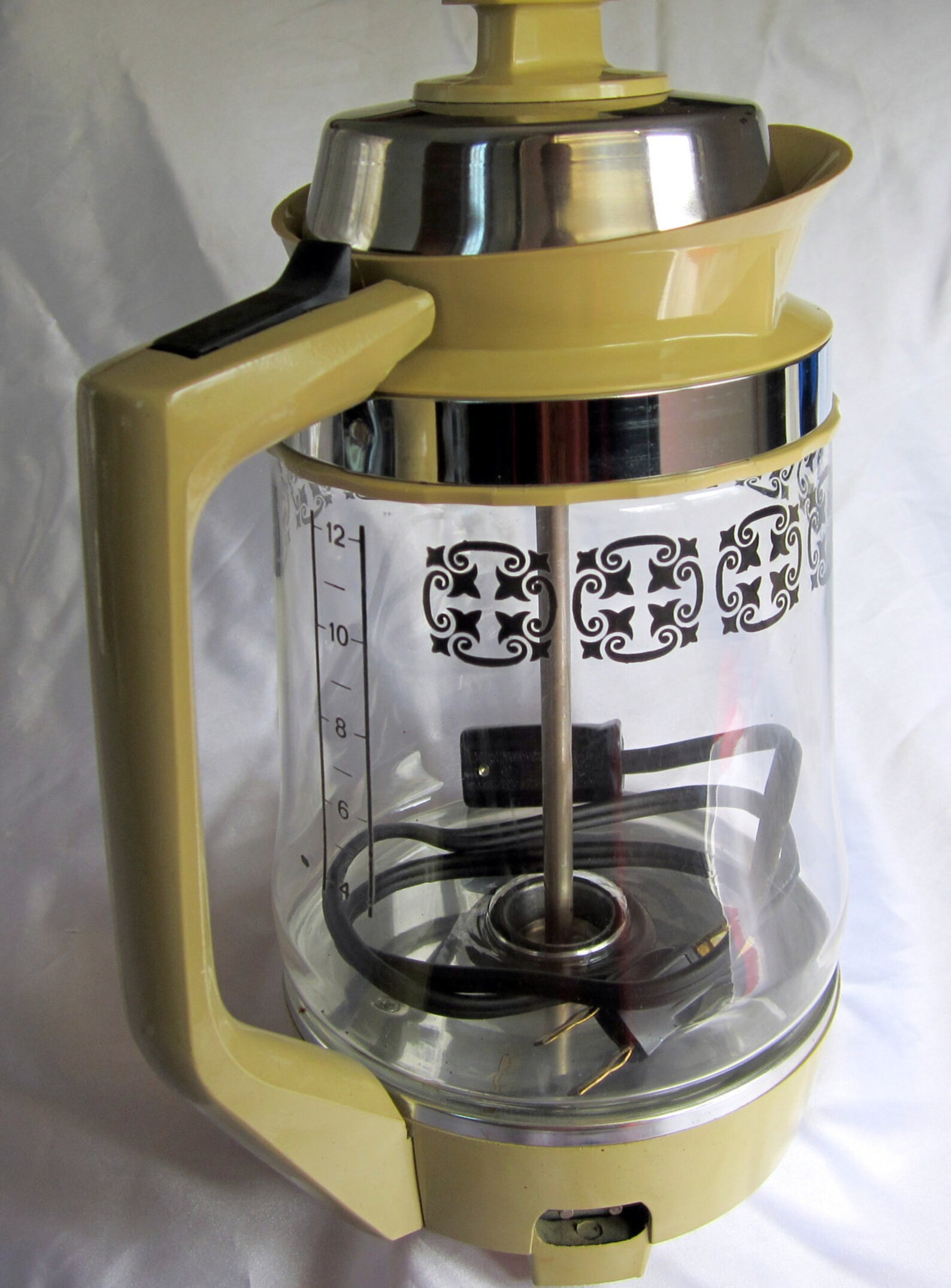 Coffee Percolator Vintage 12 cup Glass Grants Deluxe Gold Etsy
