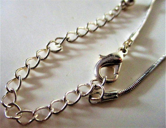 Large Pink Ruby Clear Rhinestone Cross Silver Ton… - image 5