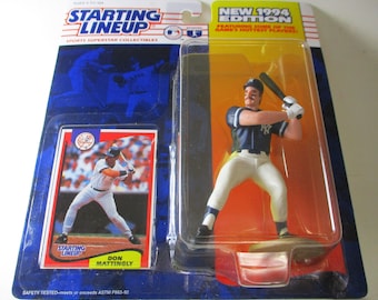 DON MATTINGLY Vintage 1994 Starting Lineup Sealed Rare Collectible Figurine Gift New York Yankees MLB  Kenner Toy Free Shipping Cake Topper