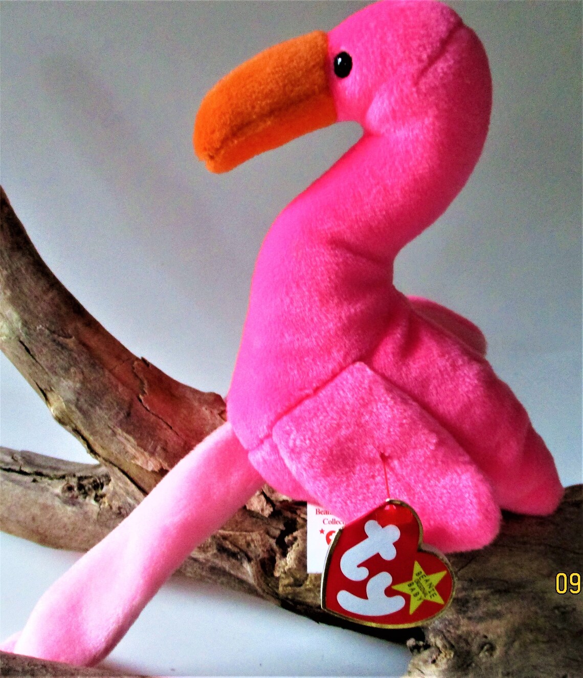 PINKY Flamingo Bird Ty Beanie Baby Retired 1995 Original Blue Etsy