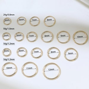 14K Solid Gold Seamless Hinged Clicker Minimalist Nose Septum Ring Cartilage Daith Helix Conch Earlobe Hoop Earring Piercing 16g 18g 20g