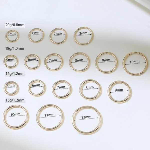 14K Solid Gold Seamless Hinged Clicker Minimalist Nase Septum Ring Knorpel Daith Helix Conch Ohrläppchen Hoop Ohrring Piercing 16g 18g 20g