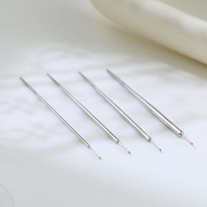 Titanium Flat Back Post Tracker Piercing Tool Taper for Cartilage Nose Labret Stud Threadless Insertion Pin Easy Jewelry 14g 16g 18g 20g
