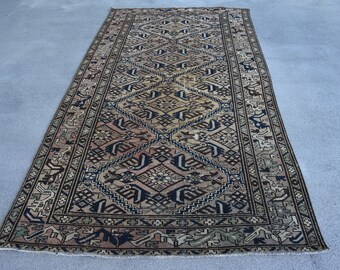 Alfombras grandes de 5x9, alfombra vintage, alfombra turca, alfombra anatolia, alfombras para salón, alfombra marrón de 4.9 x 9 pies, alfombra turca vintage, alfombra antigua grande,