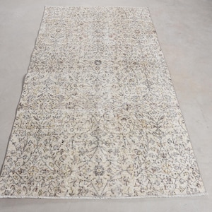 4x7 Area Rugs, Vintage Rug, Turkish Rug, Anatolian Rug, Rugs For Bedroom, 3.8x7 ft Beige Rug, Vintage Beni Ourain Rug, Vintage Decor,
