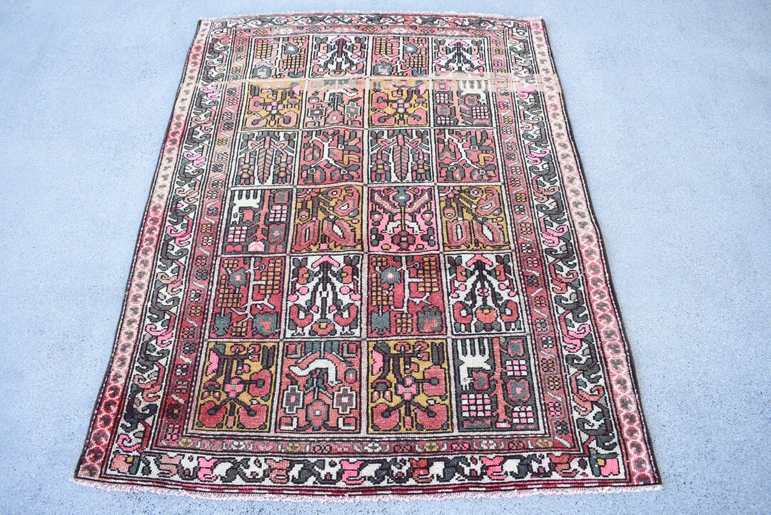 4x5 Accent Rug, Turkish Rug, Vintage Rug, Anatolian Rug, Rugs for Salon ...