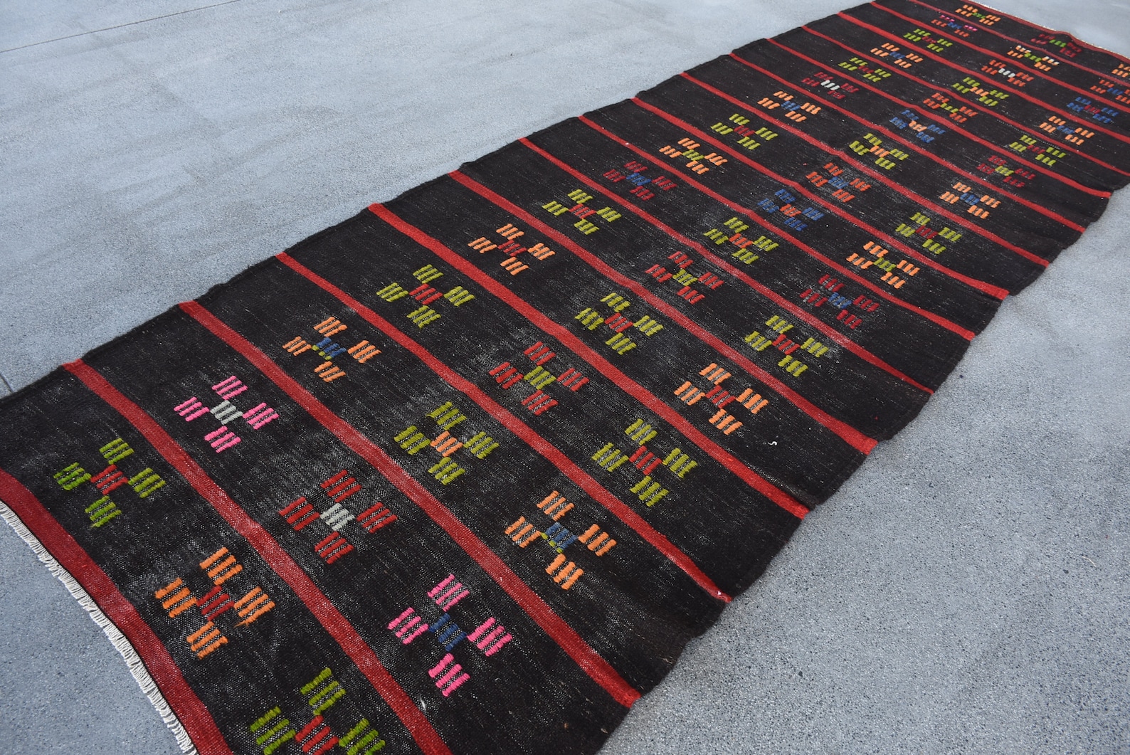 Runner Kilim, 4.2x12.6 ft