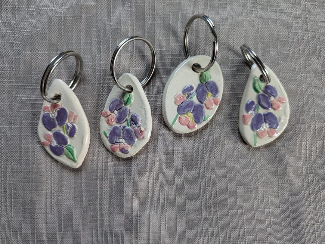 Ceramic Australian Themed Key Rings - Etsy