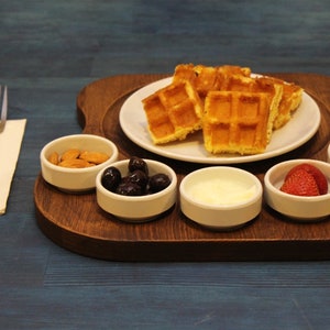 Breakfast Pancake And Steak Serving Plate, Breakfast Desert Serving Plate For Hotels And Bar, Steak Serving Tray