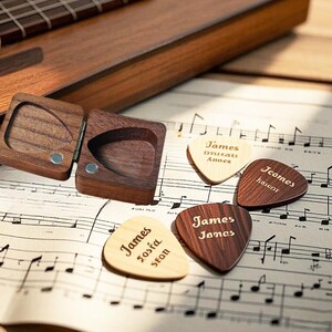 Porte-médiators En Cuir PU Léger Avec Porte-clés, Housse Pour Médiators