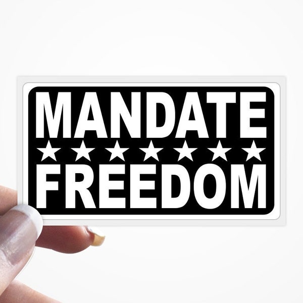 Mandate Freedom Stickers American Patriotic 1776 Anti Government No Mandate 25-250 Count Action Sticker Pack