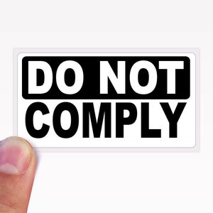 Do Not Comply Sticker Pack: Activist Protest Stickers