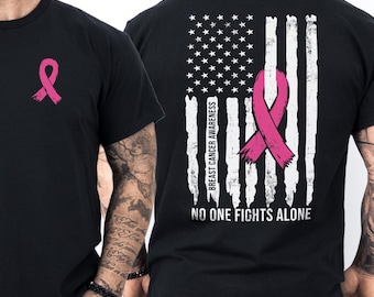 Breast Cancer Awareness Shirt for Men, Husband of a Warrior Shirt, Pink Ribbon Support Tee, Breast Cancer Support Shirt for Him