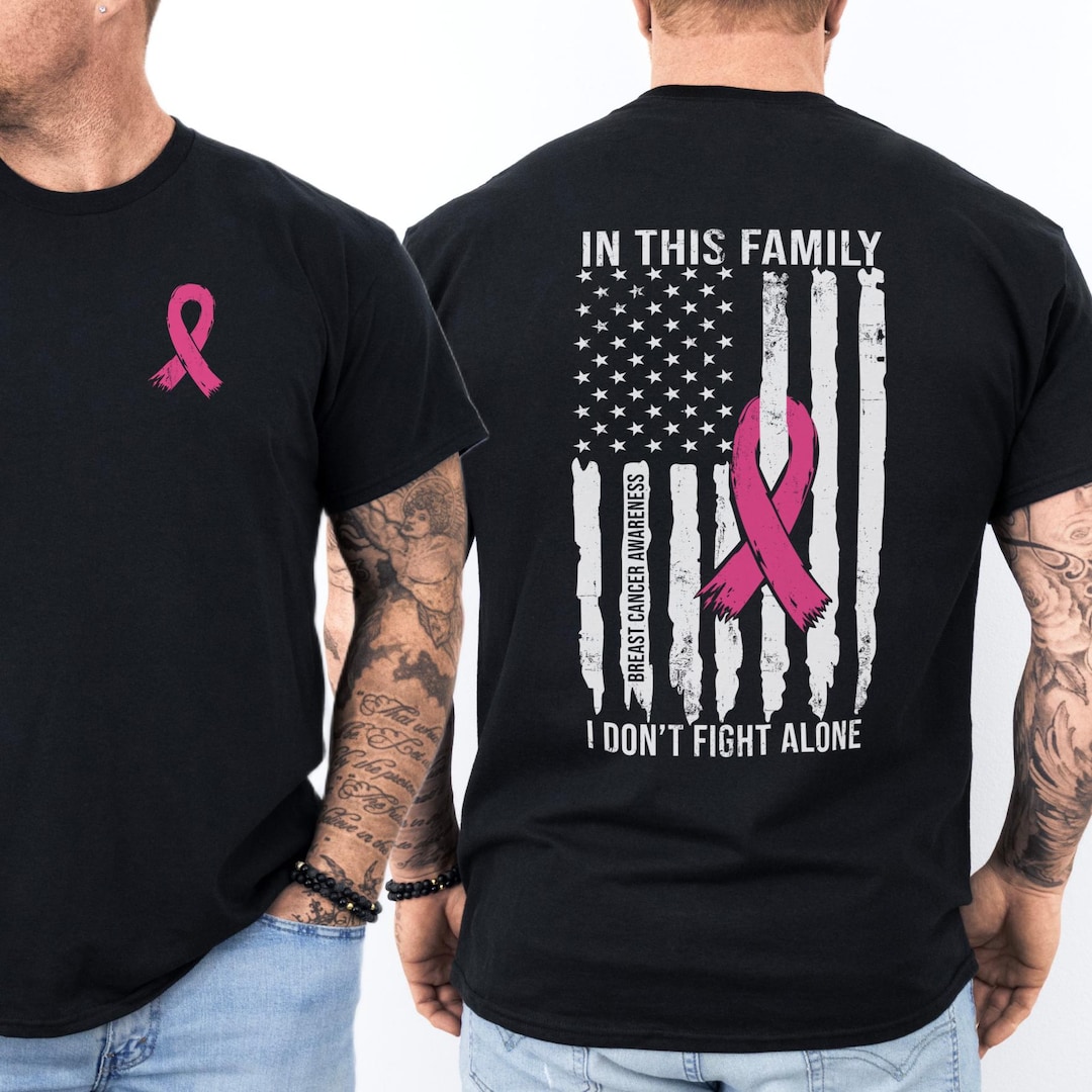 Breast Cancer Awareness Shirt for Men, Husband of a Warrior Shirt, Pink ...