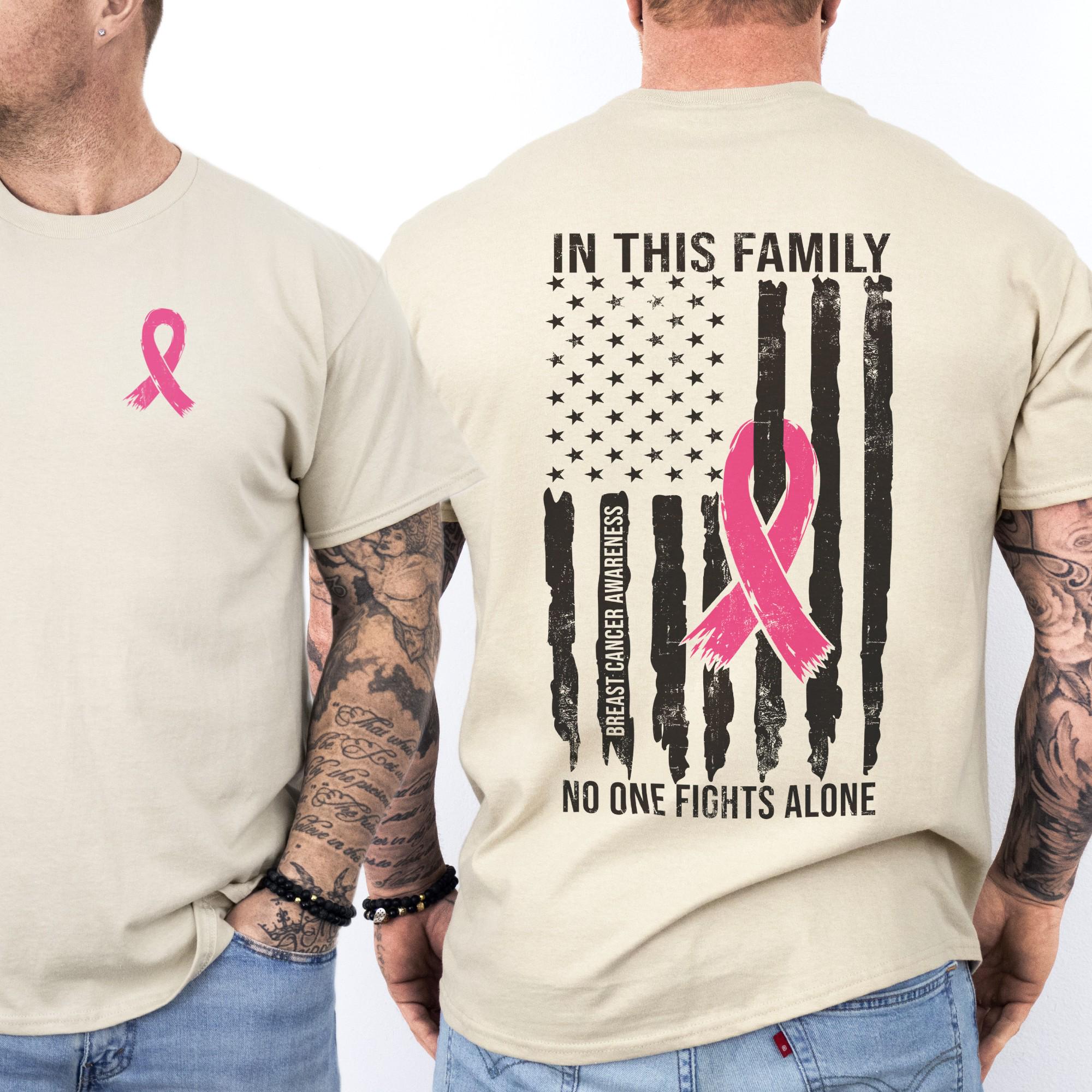 Breast Cancer Awareness Shirt for Men, Husband of a Warrior Shirt, Pink ...