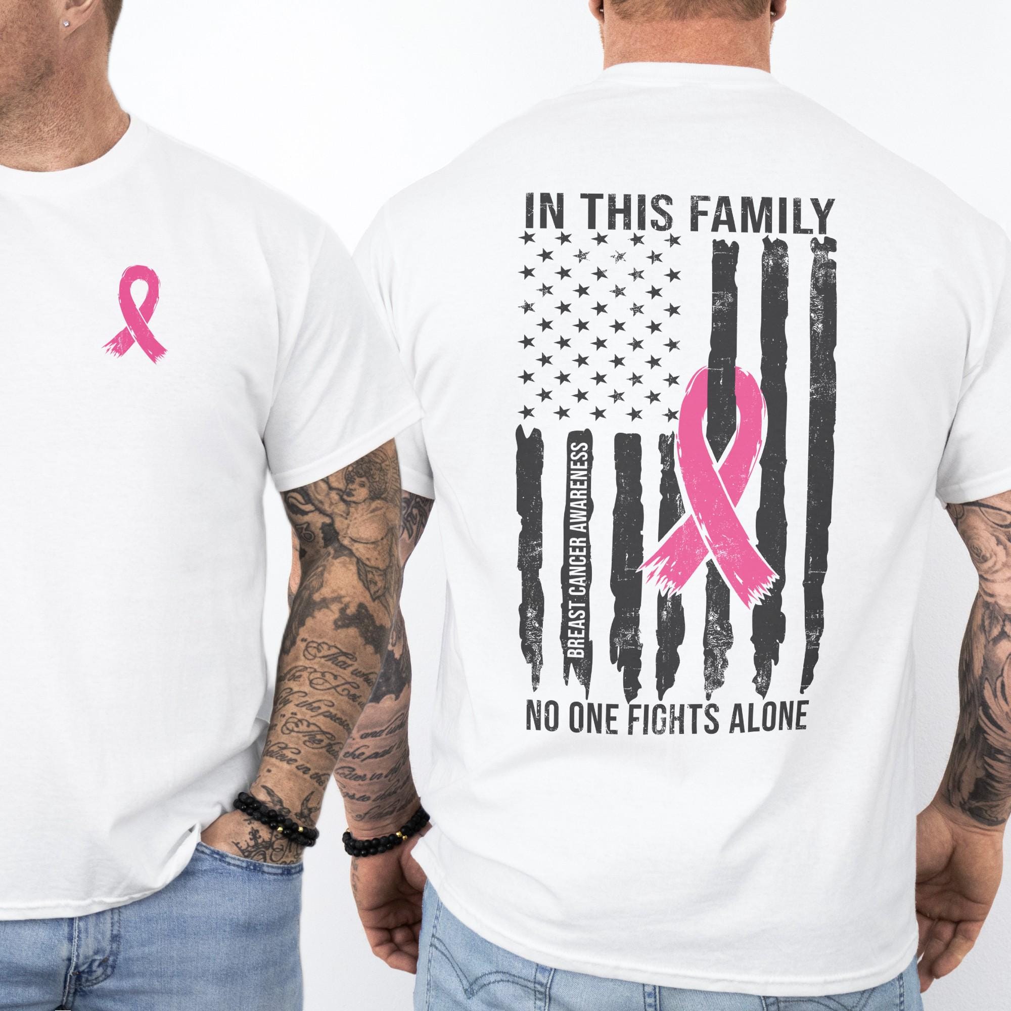 Breast Cancer Awareness Shirt for Men, Husband of a Warrior Shirt, Pink ...