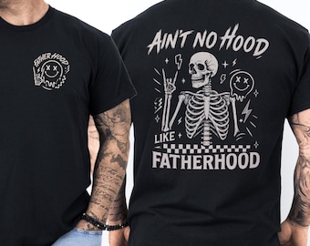 Funny Skeleton Dad T-Shirt, Rock and Roll Father's Day Gift