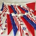 Platinum jubilee bunting, Union Jack bunting 2022 - 12 double sided flags two sizes available, new red and white