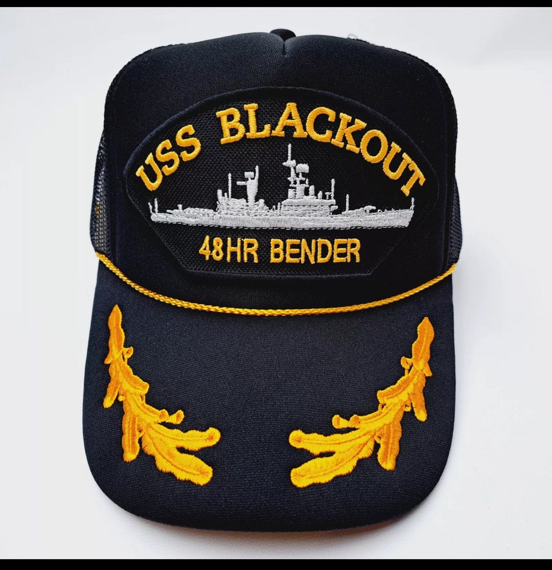 Berretto Ufficiale US Navy USS Enterprise CVAN-65 Vietnam - Regolabile, Cotone, Nero