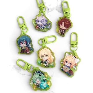 Honkai: Star Rail Abundance Double-Sided Green Epoxy Charms