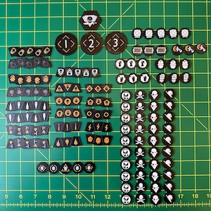 Set de fichas universales Kill Team 2024 - Warhammer 40K - Caja de almacenamiento - Marcadores