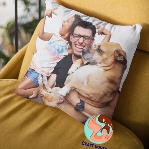 Custom Pillow| Gifts | Personalized Photo Pillows |Pillow with Photo Text| Customize Pet Pillow| Personalized Memorial Gift for her