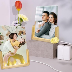 Benutzerdefinierte Foto-Lampe | Geschenk für Freundin | Valentinstag Geschenk | Geburtstagsgeschenke für Ehemann | Bild Nachtlicht| Geschenk für sie