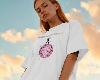 Harry Styles T-Shirt – "Respect Your Mother" Oversized Organic Cotton T-Shirt