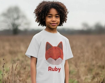 Fox Kids T-shirt, Organic Cotton, Ethical Vegan Fashion