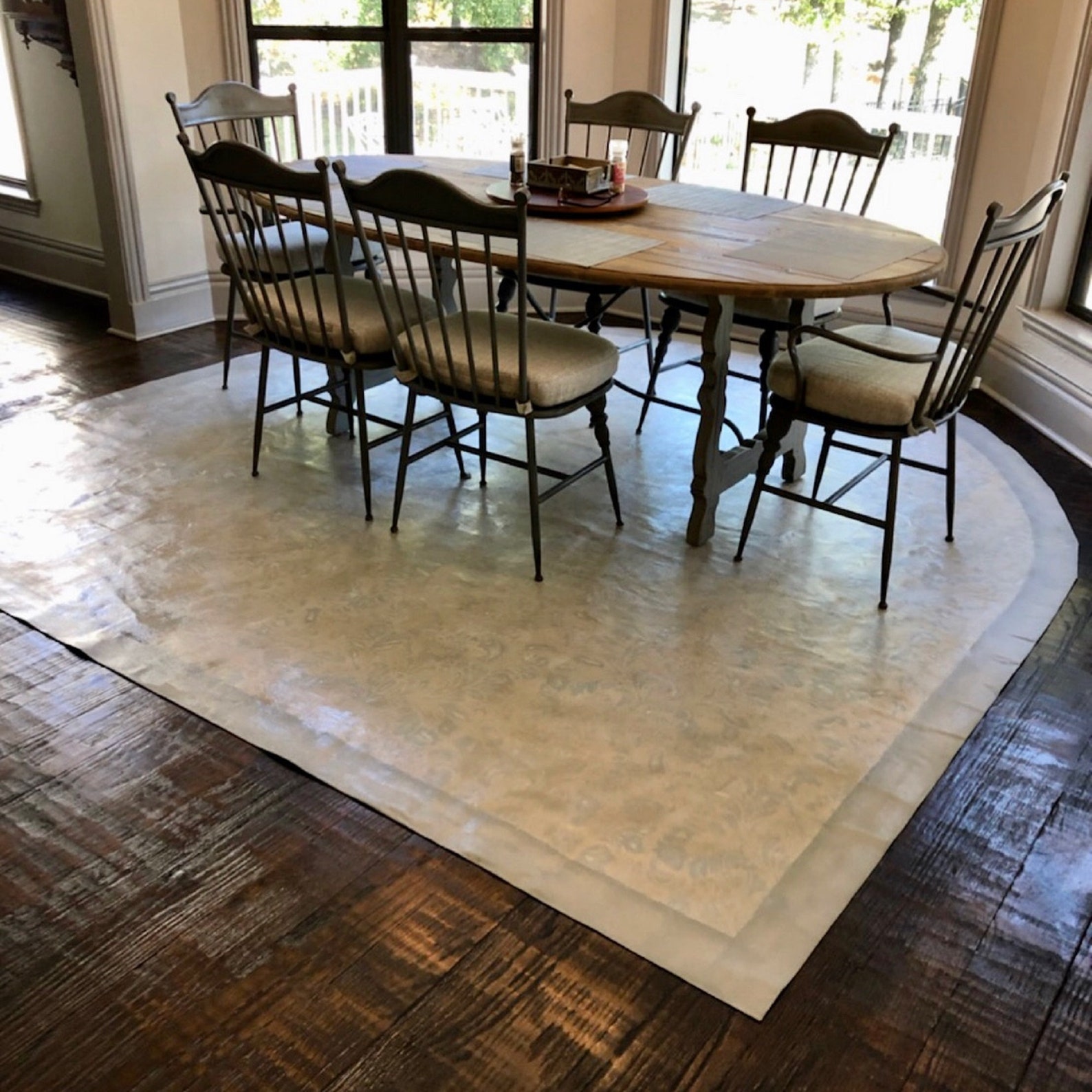Custom Floorcloth Rug / Hand painted Canvas Floorcloth / Area Etsy