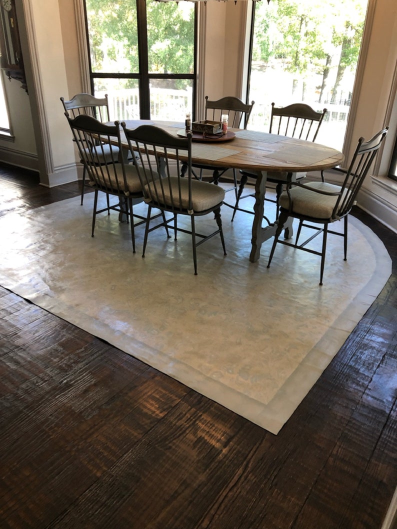 Custom Canvas Floorcloth Rug hand painted floorcloth area Etsy