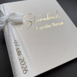 Stammbuch aus Leinen A5 oder A4 Format Hochzeit Standesamt Ordner Dokumente Heftordner