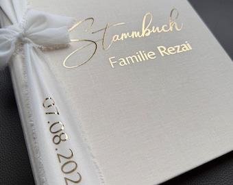 Stammbuch aus Leinen A5 oder A4 Format Hochzeit Standesamt Ordner Dokumente Heftordner
