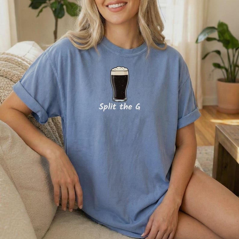 Split das G Guinness Bier T-Shirt, Split das irische G Shirt, St Patrick Shirt, irisches T-Shirt, St Patrick T-Shirt, St Patrick Tag T-Shirt Bild 9