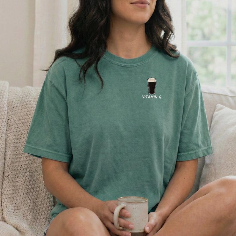 Vitamin G Guinness beer T-Shirt | Small chest logo, St Patrick shirt, Irish themed tees, St Patricks tee, St Patricks day tee, Vitamin g tee image 14