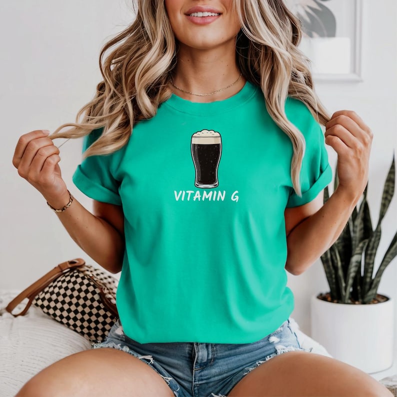 Vitamin G Guinness Beer T-shirt, Stout Beer Tee, St Patrick shirt, Irish themed tees, St Patricks tee, St Patricks day tee, Vitamin g tee image 15