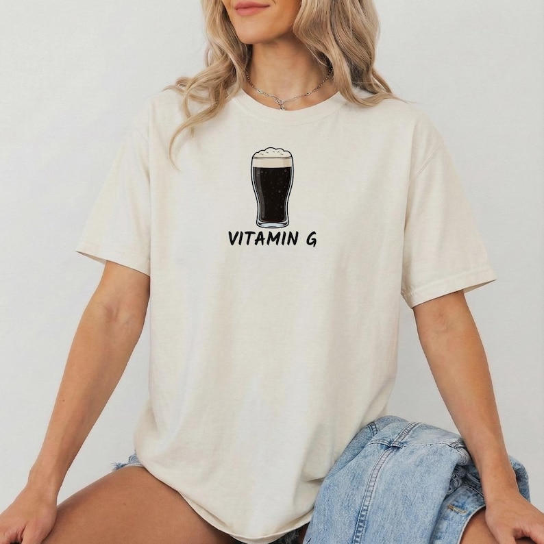 Vitamin G Guinness Beer T-shirt, Stout Beer Tee, St Patrick shirt, Irish themed tees, St Patricks tee, St Patricks day tee, Vitamin g tee image 5