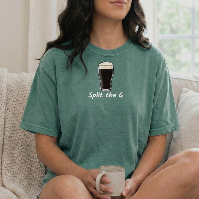 Split das G Guinness Bier T-Shirt, Split das irische G Shirt, St Patrick Shirt, irisches T-Shirt, St Patrick T-Shirt, St Patrick Tag T-Shirt Bild 14